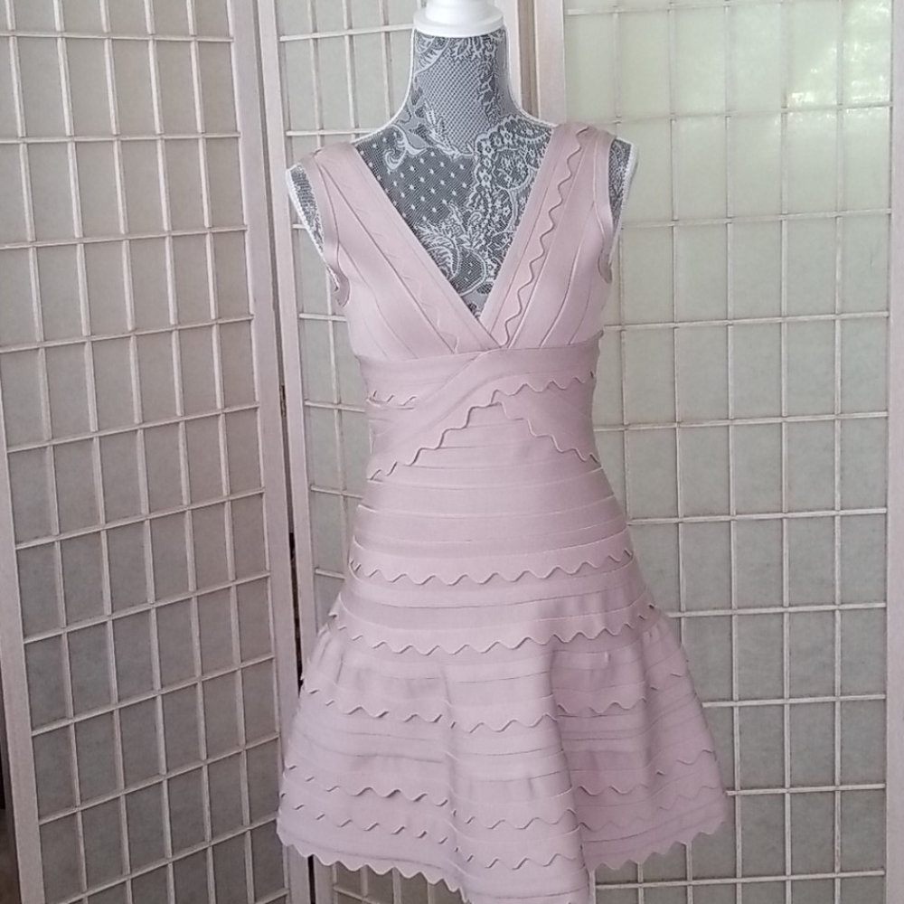 Bandage  blush cocktail dress